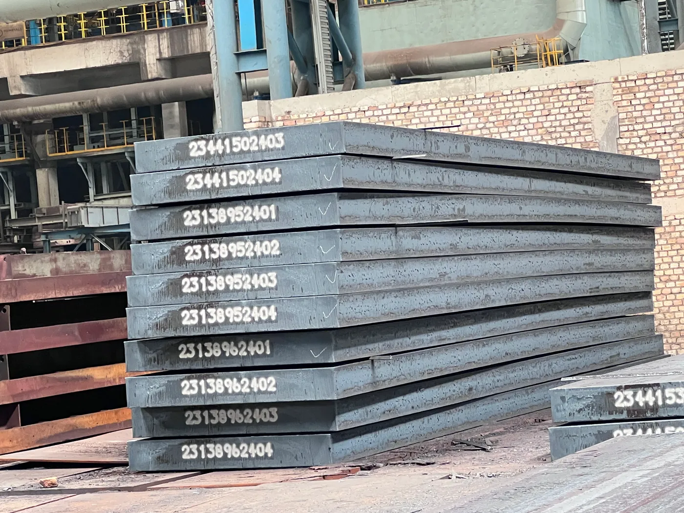 Plate Stacks with Heat Numbers