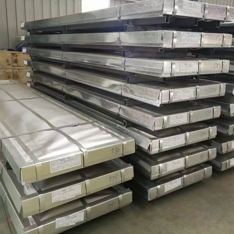 DX51D SGCC صفائح الفولاذ المجلفن صفائح