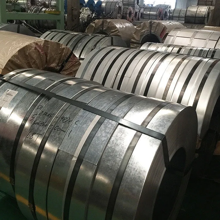 Galvanized / Galvalume Steel Strip — Slit Coil 30–600 mm vue de l'entrepôt