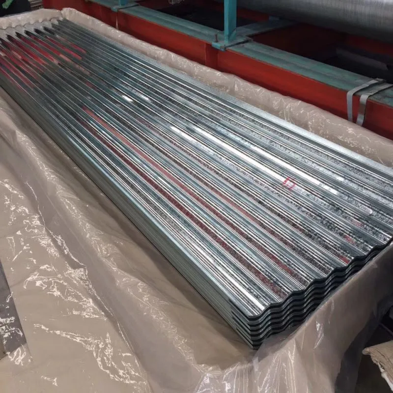 Packed corrugated Galvalume roofing sheets